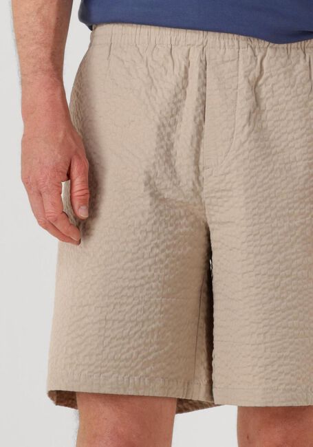 Beige SELECTED HOMME Korte broek SLHLOOSE-ACE SEERSUCKER STRING SHORTS - large