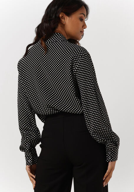 Zwarte VANILIA  DOTTED SHORT SHIRT - large