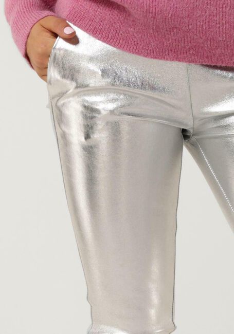 EST'SEVEN Legging EST’CHINO STRETCH LEATHER en argent - large