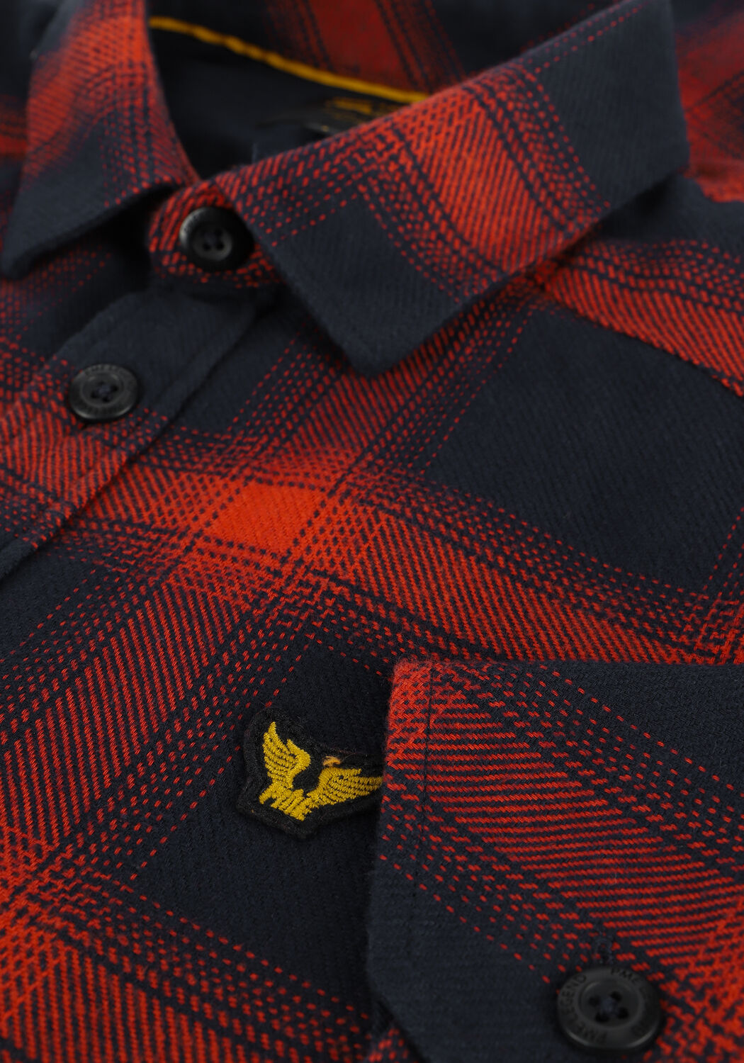 Rode PME LEGEND Casual overhemd LONG SLEEVE SHIRT TWILL CHECK - large