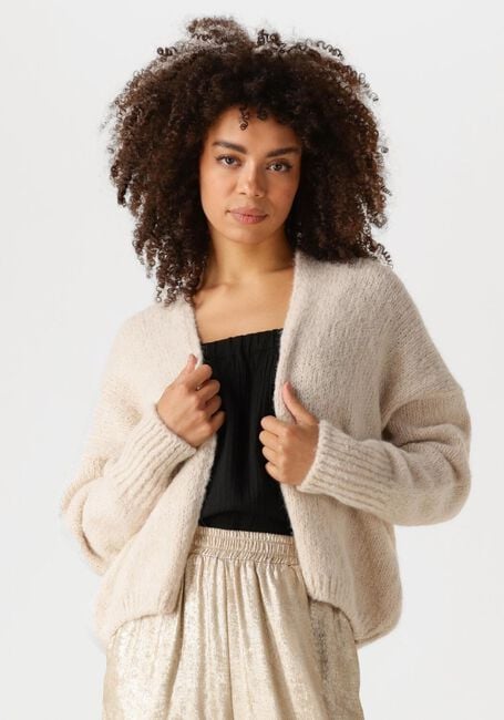 KNIT-TED Gilet BECKY en beige - large