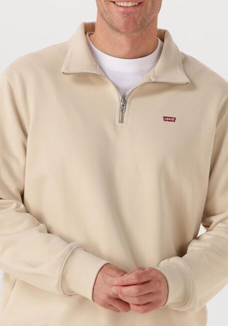 Beige LEVI'S Trui ORIGINAL HM 1/4 ZIP - large