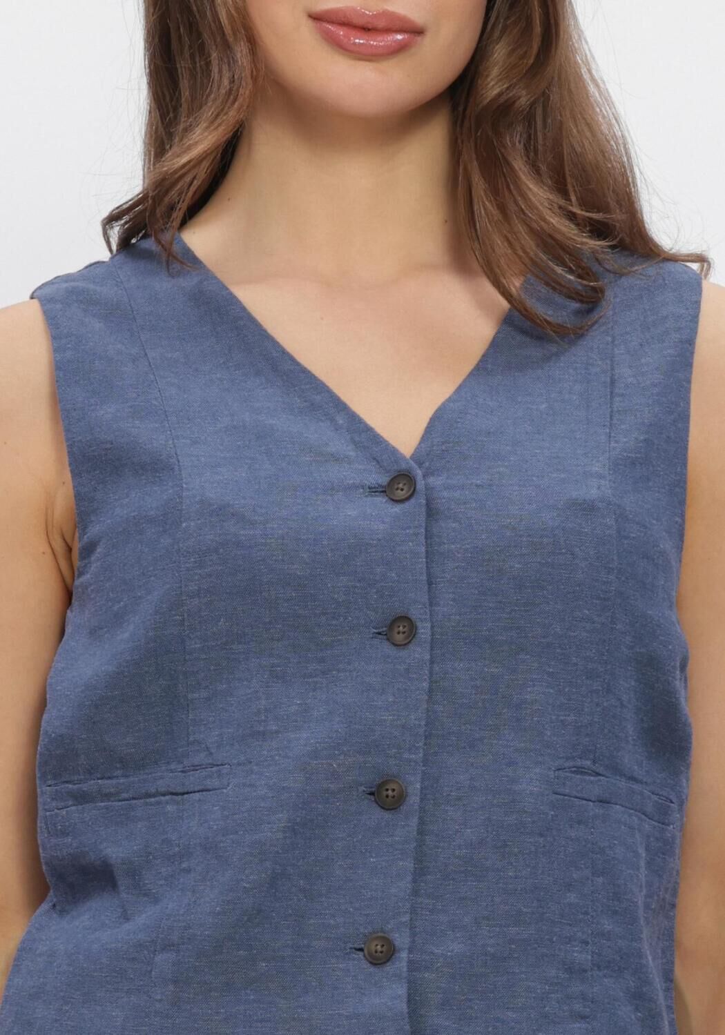 MSCH COPENHAGEN MSCHVIANA GINIA V NECK WAISTCOAT Vestes en bleu - large