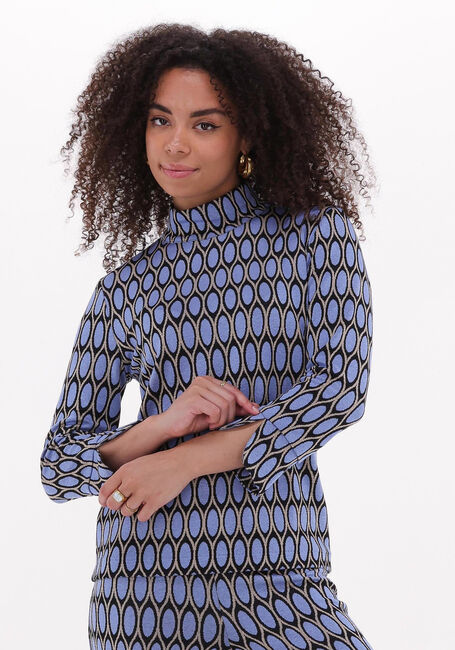 Lichtblauwe ANA ALCAZAR T-shirt PULLOVER TURTLENECK - large