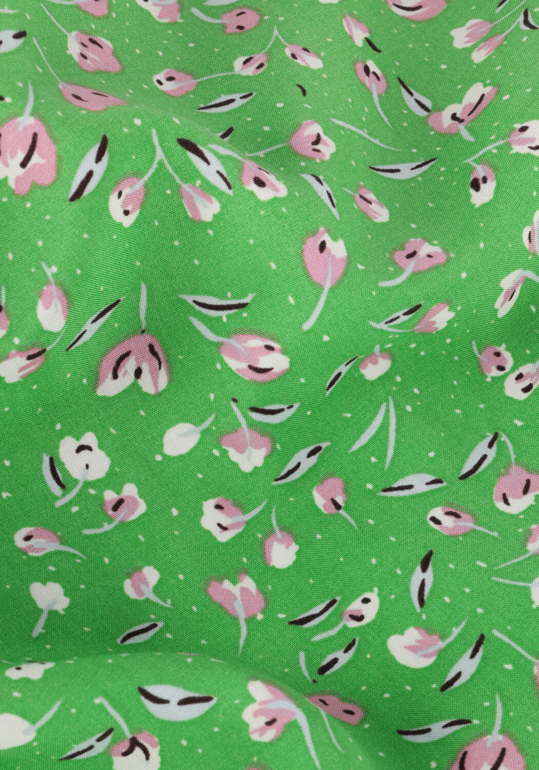 Groene OBJECT Midi jurk OBJEMA ELISE S/S LONG WRAP DRESS - large