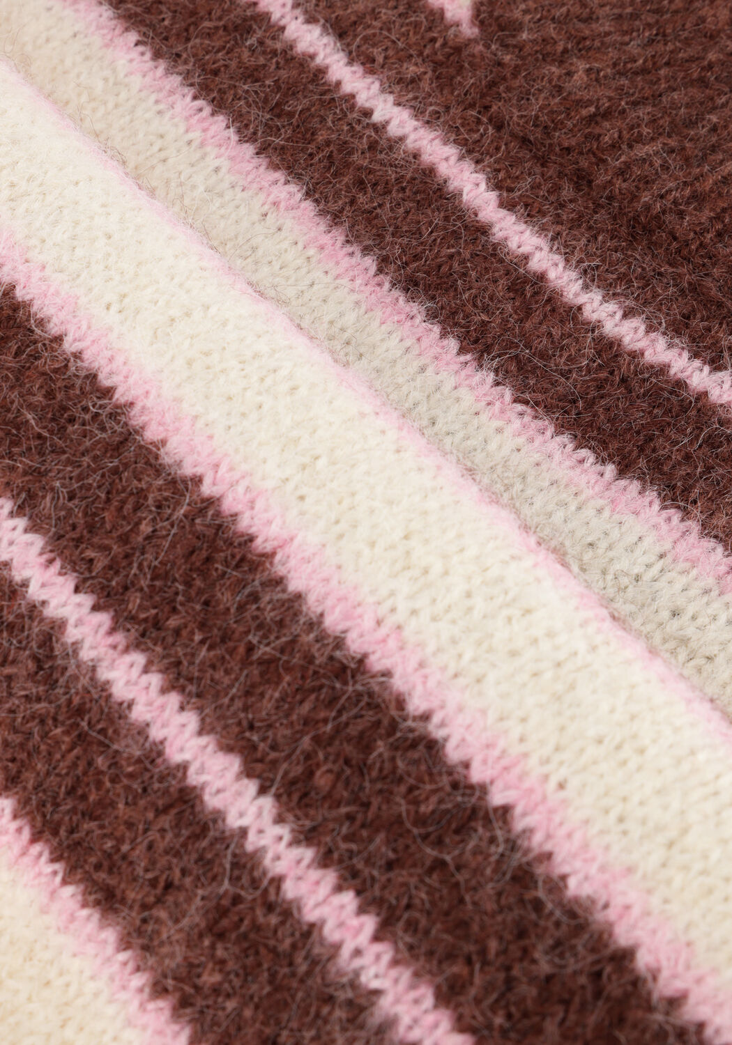 Bruine YDENCE Trui KNITTED SWEATER ARIA - large