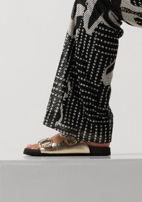 Gouden LINA LOCCHI Slippers 2 GESP SLIPPER MET STUDS - large