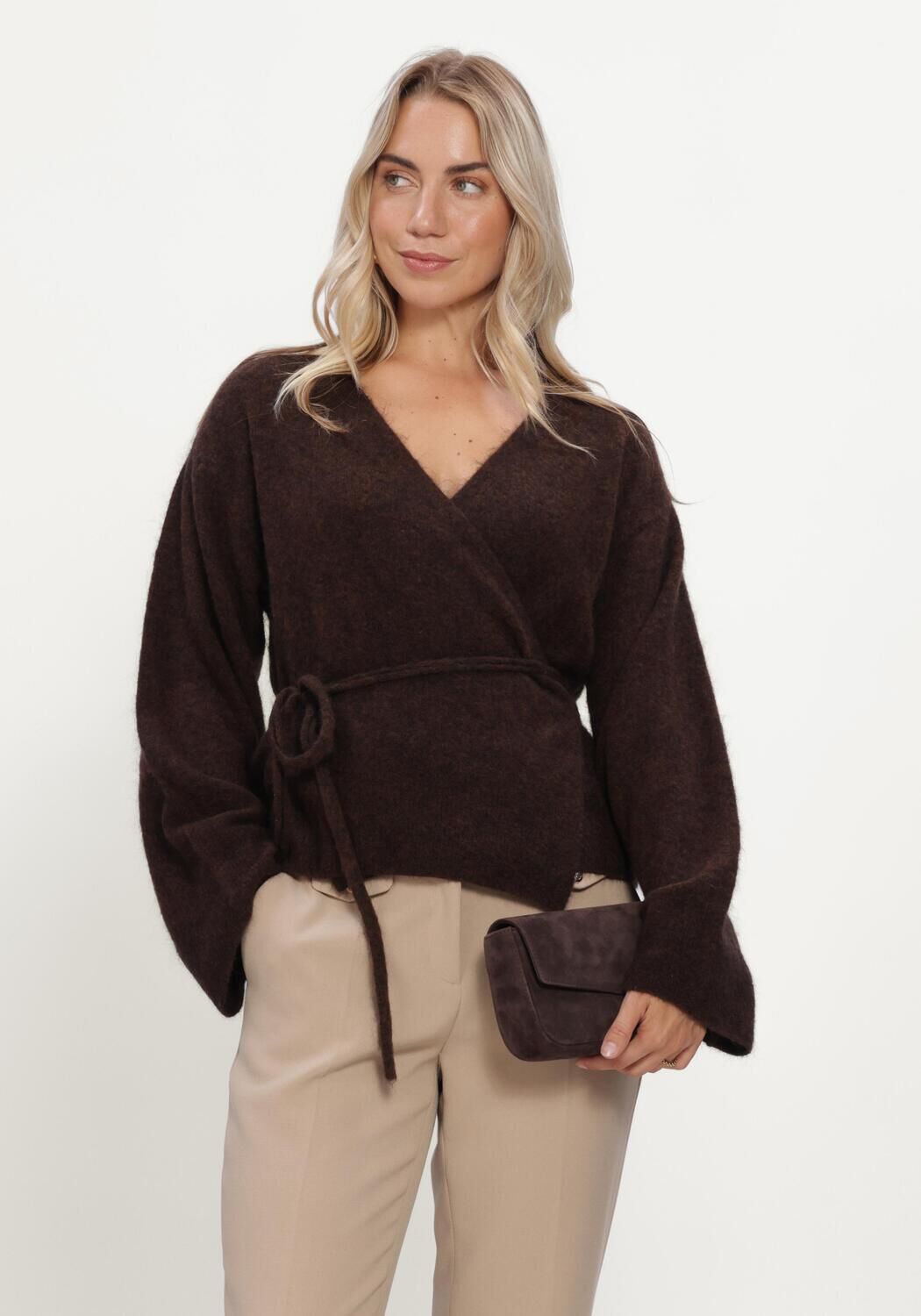 LINA LOCCHI Pull LL-BERIT en marron - large