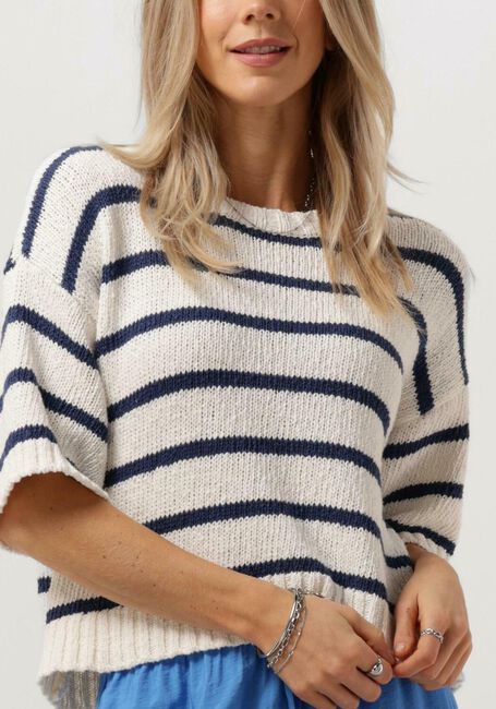 MSCH COPENHAGEN Pull MSCHHANNALIE 2/4 PULLOVER STP en blanc - large