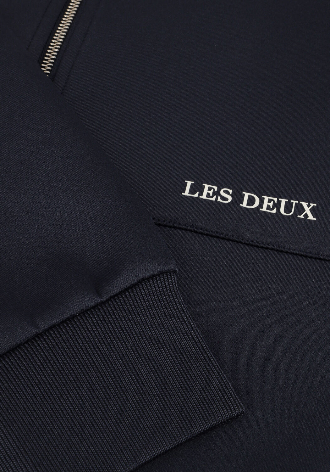 Donkerblauwe LES DEUX Vest BALLIER TRACK JACKET - large