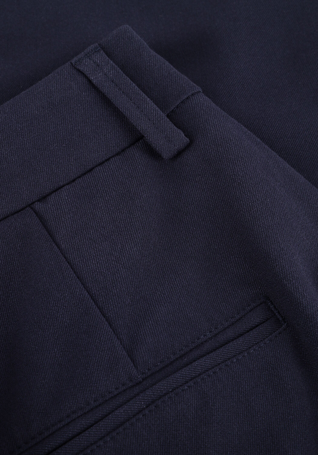 MSCH COPENHAGEN Pantalon large MSCHHENRIKA HW PANTS Bleu fonc&eacute; - large