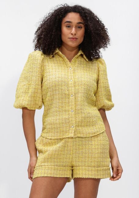 JANICE LARS TWEED GEEL Blouses en jaune - large
