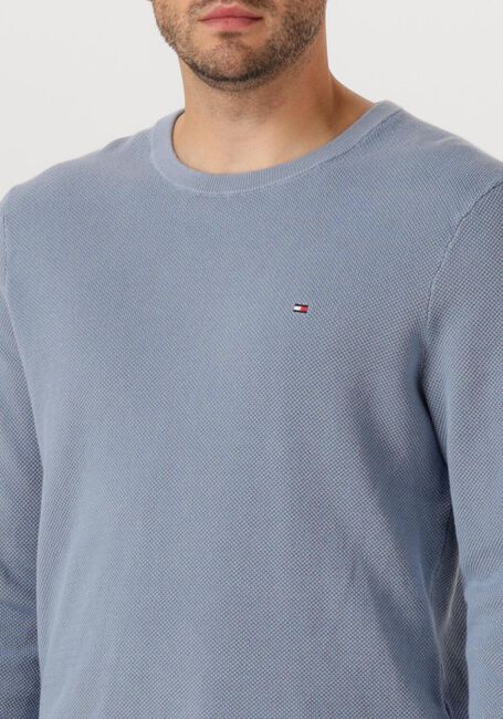 TOMMY HILFIGER Pull ESSENTIAL STRUCTURE CREW NECK Bleu clair - large