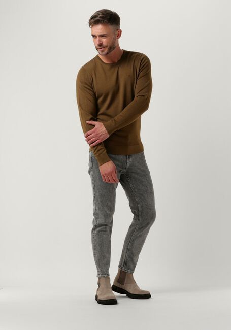 CALVIN KLEIN Chandail SUPERIOR WOOL CREW NECK SWEATER Olive - large