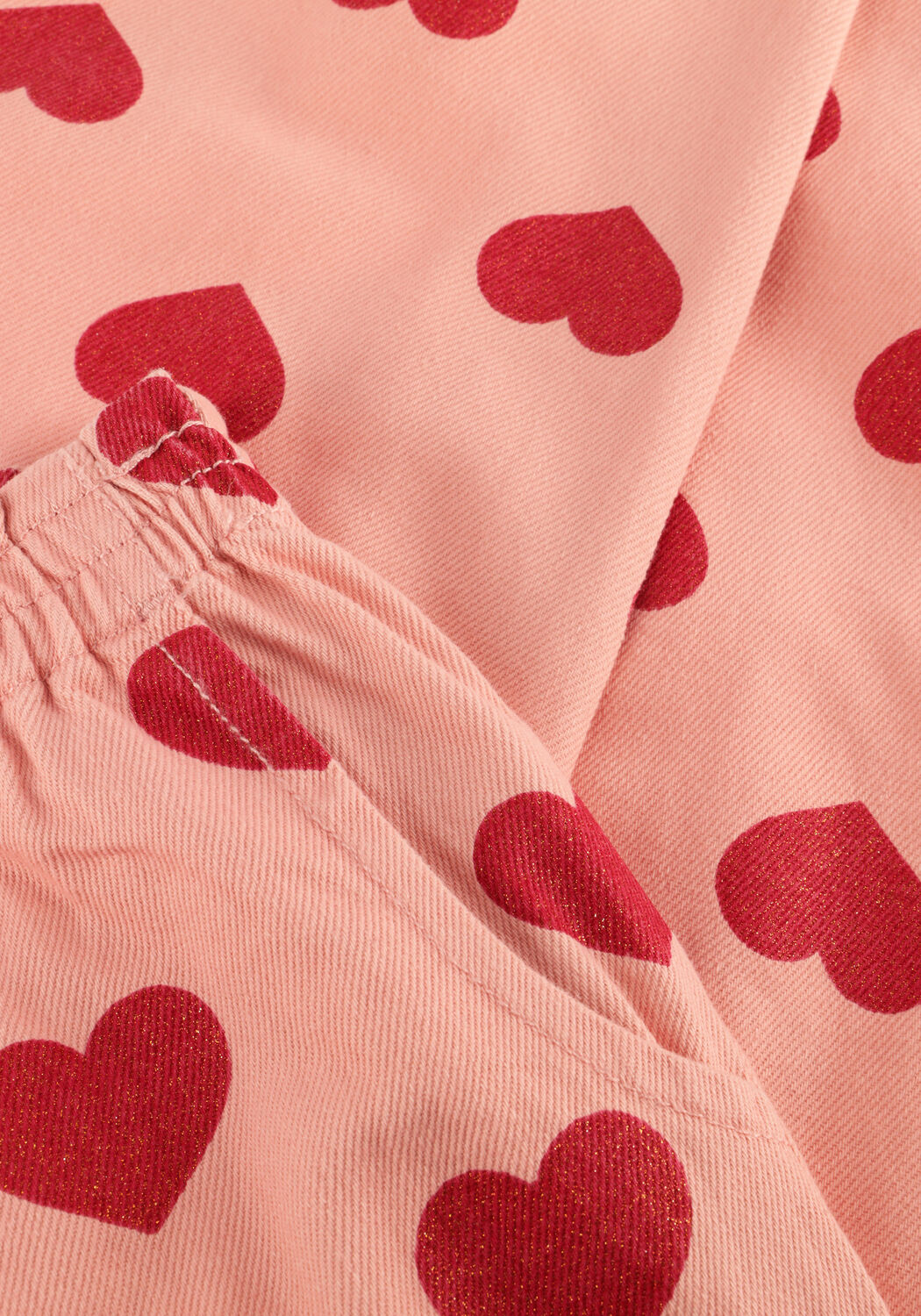 KONGES SLOJD Pantalons longs MAGOT FRILL PANTS GOTS Rose clair - large