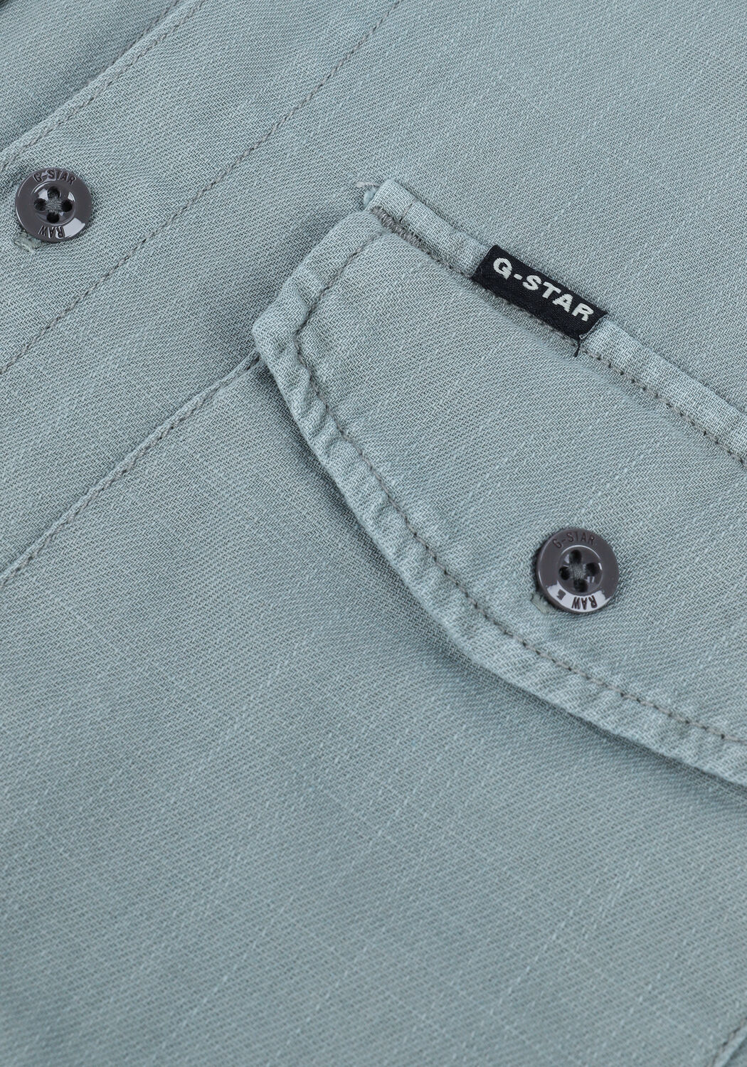 G-STAR RAW Chemise d&eacute;contract&eacute; MARINE SLIM SHIRT S\S en vert - large