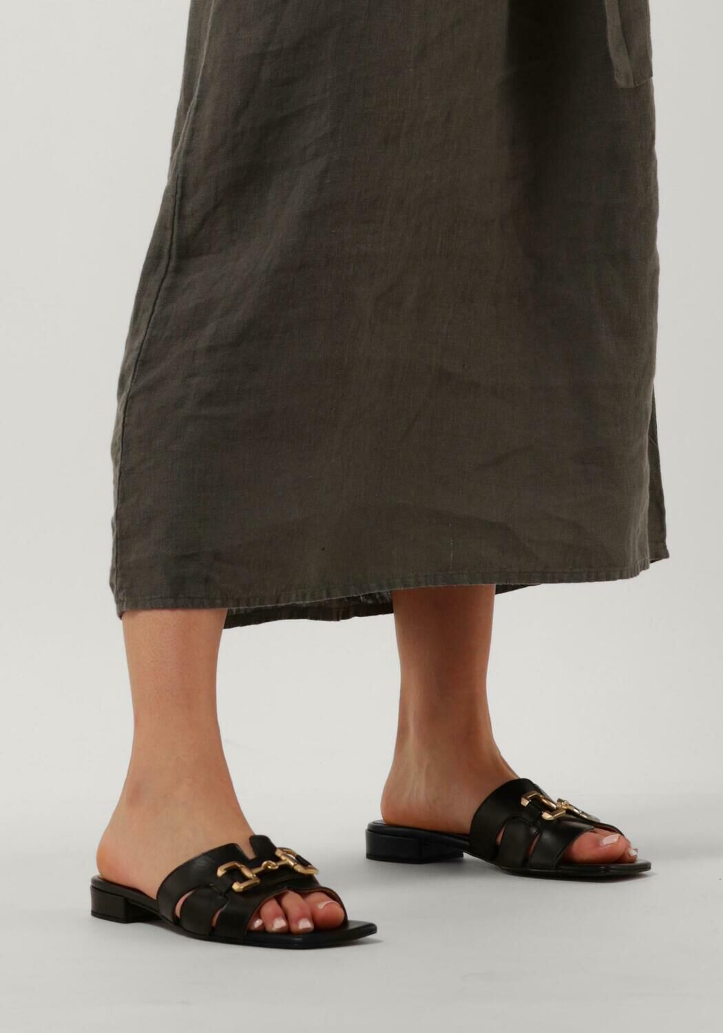 Zwarte NOTRE-V Slippers 06 6403 - large