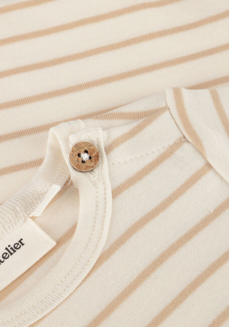 LIL' ATELIER Grenouillères NBMGEO ANM SS BODY LIL Écru - large