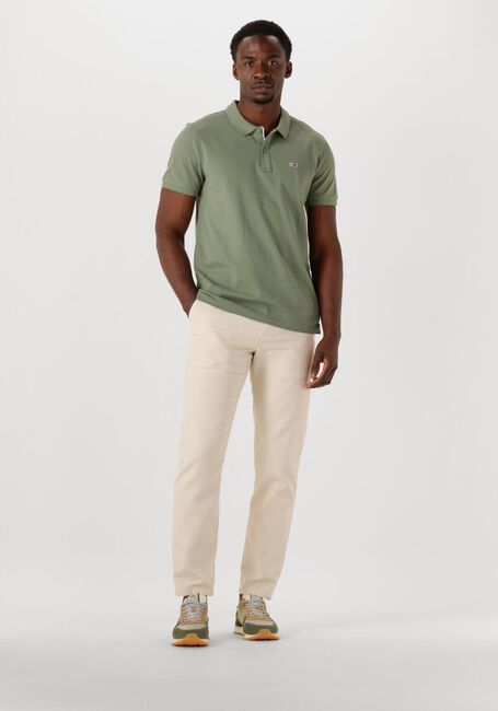 TOMMY JEANS Polo TJM SLIM PLACKET POLO EXT en vert - large