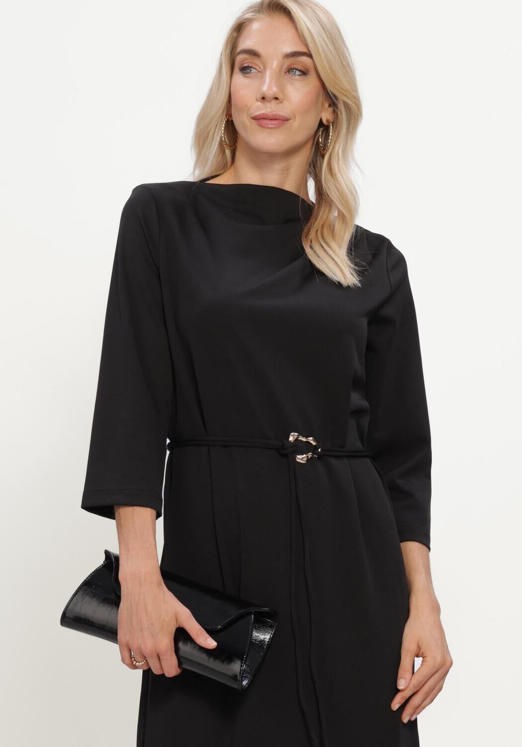 Zwarte FREEBIRD Midi jurk DEVOTED - large