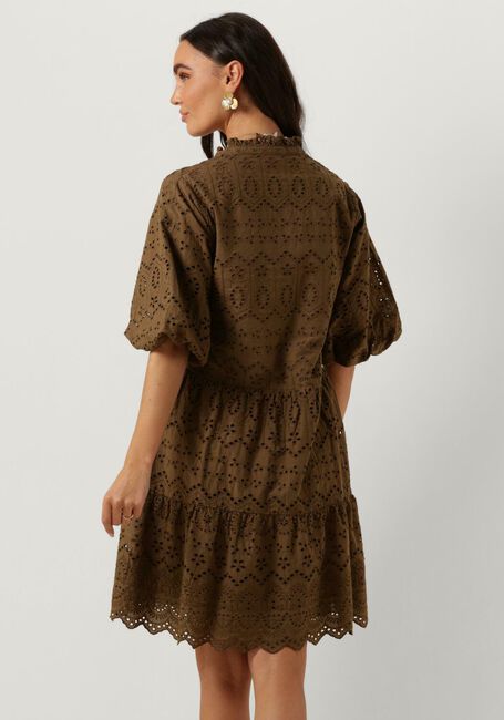 NOTRE-V Mini robe NV-DONNA DRESS BRODERIE ANGLAISE DRESS en marron - large