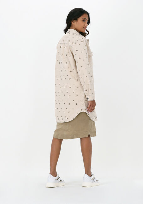 OBJECT Veste en jean JAYLA TWILL LONG SHIRT en beige - large