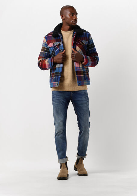 Multi SCOTCH & SODA Jack SHERPA-LINED TRUCKER JACKET - large