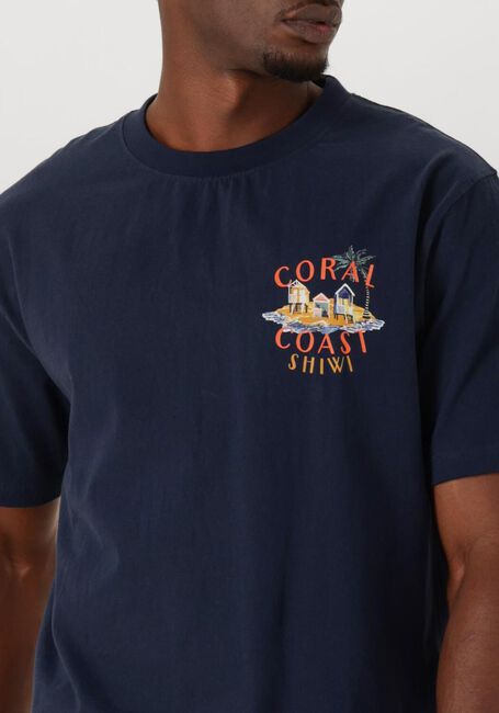 SHIWI T-shirt MEN FINN RELAXED T-SHIRT CORAL COAST Bleu foncé - large