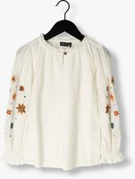 LIKE FLO Blouse WOVEN BLOUSE WITH EMBROIDERY SLEEVES Blanc - medium