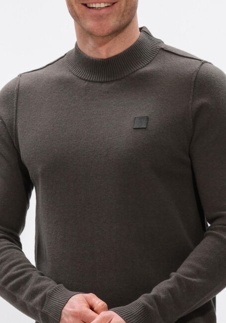 BUTCHER OF BLUE Pull CLIFDEN MOCK en marron - large