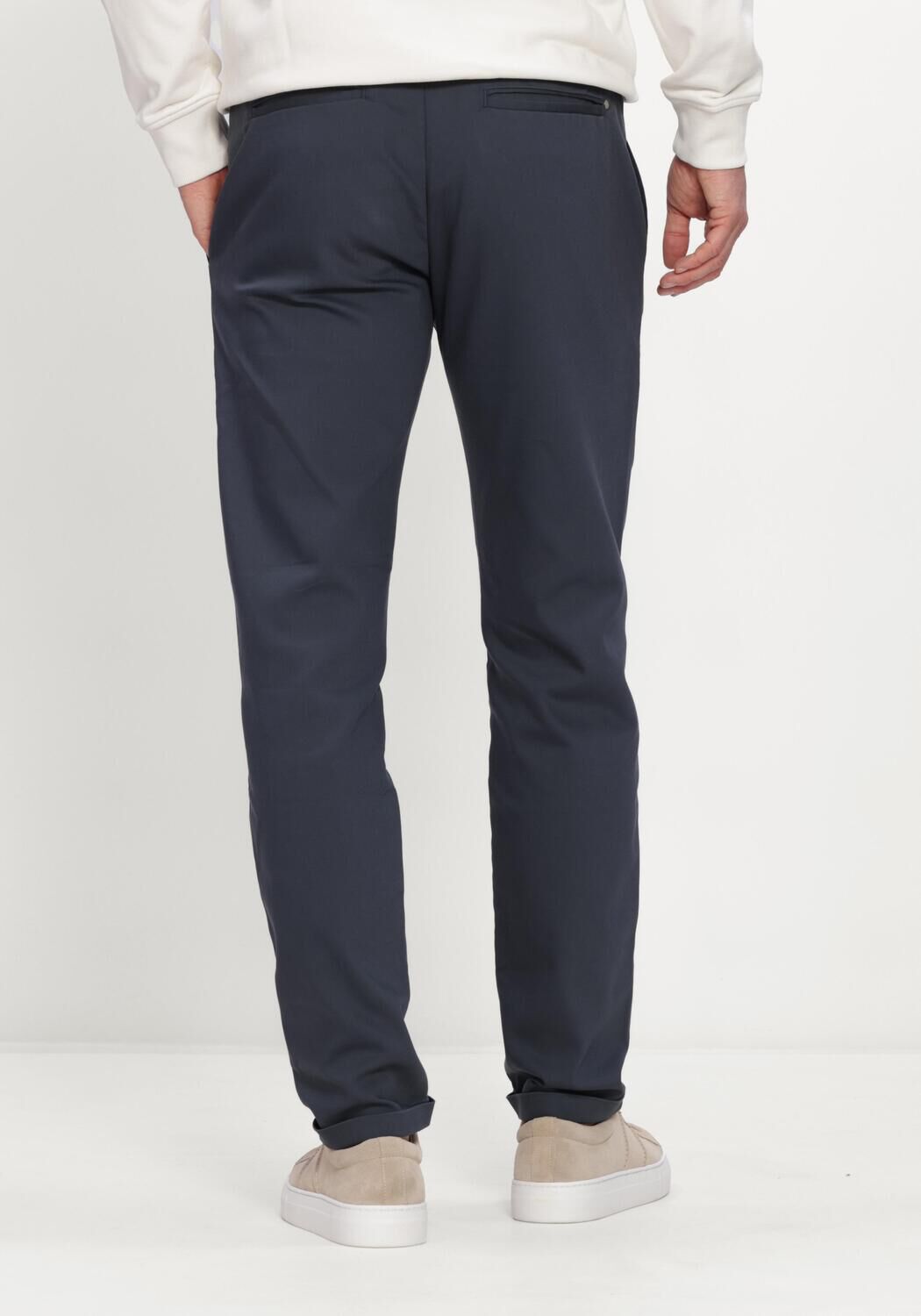 Donkerblauwe CAST IRON Broeken/jumpsuits CYLAS TAPERED CHINO MEGDA POWER - large