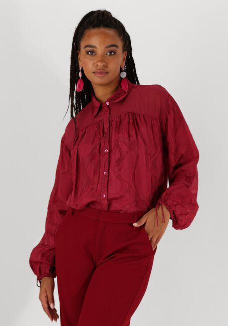 POM AMSTERDAM JAQCUARD BURGUNDY RED Blouses en rouge - large