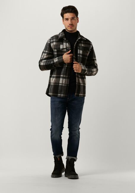 PUREWHITE Surchemise CHECK WOOL LOOK SHIRT en noir - large