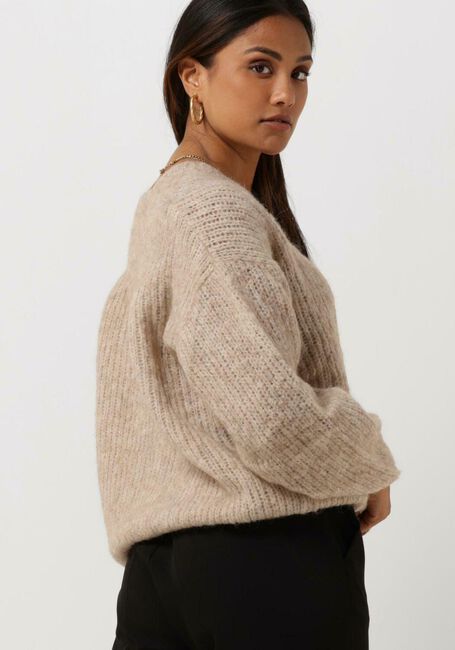 NEO NOIR Pull COFO FLUFFY KNIT BLOUSE en beige - large