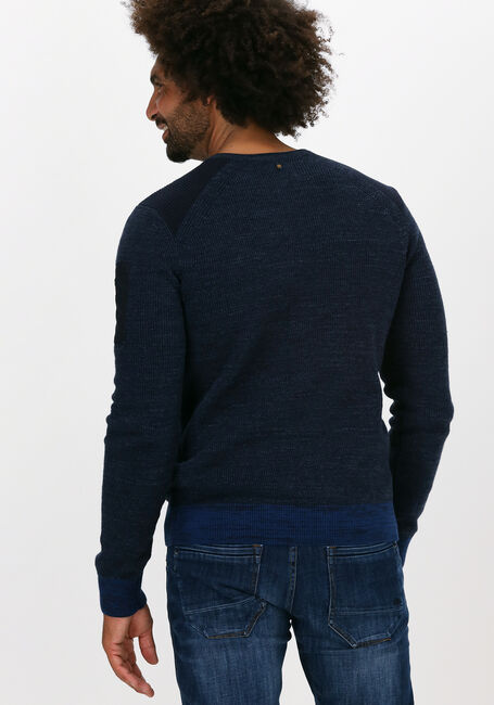 PME LEGEND Pull R-NECK COTTON RIB KNIT en bleu - large