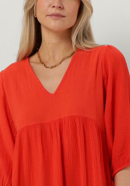 Rode BY-BAR Midi jurk KATY DOPPIA DRESS - large