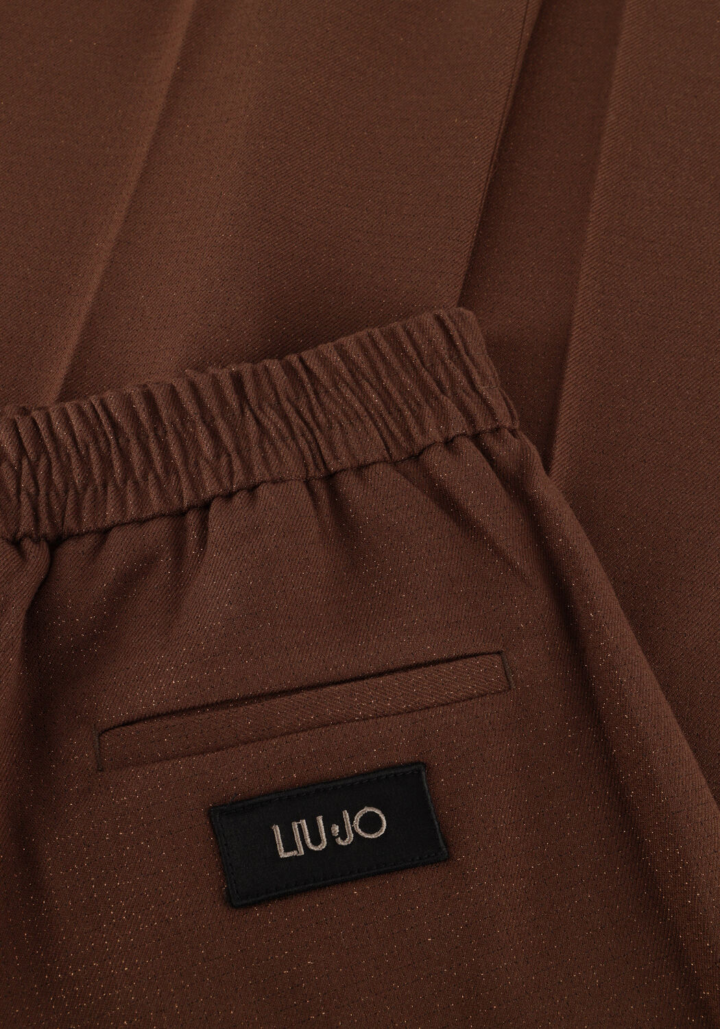 LIU JO Pantalon large PANT ELASTIC FLARE en marron - large