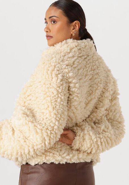 Ecru ANOTHER LABEL Teddy jas SARA JACKET - large