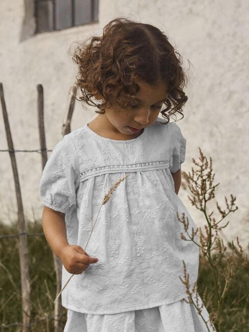 LIL' ATELIER Haut NMFJIVA LOOSE SHIRT LIL en bleu - large