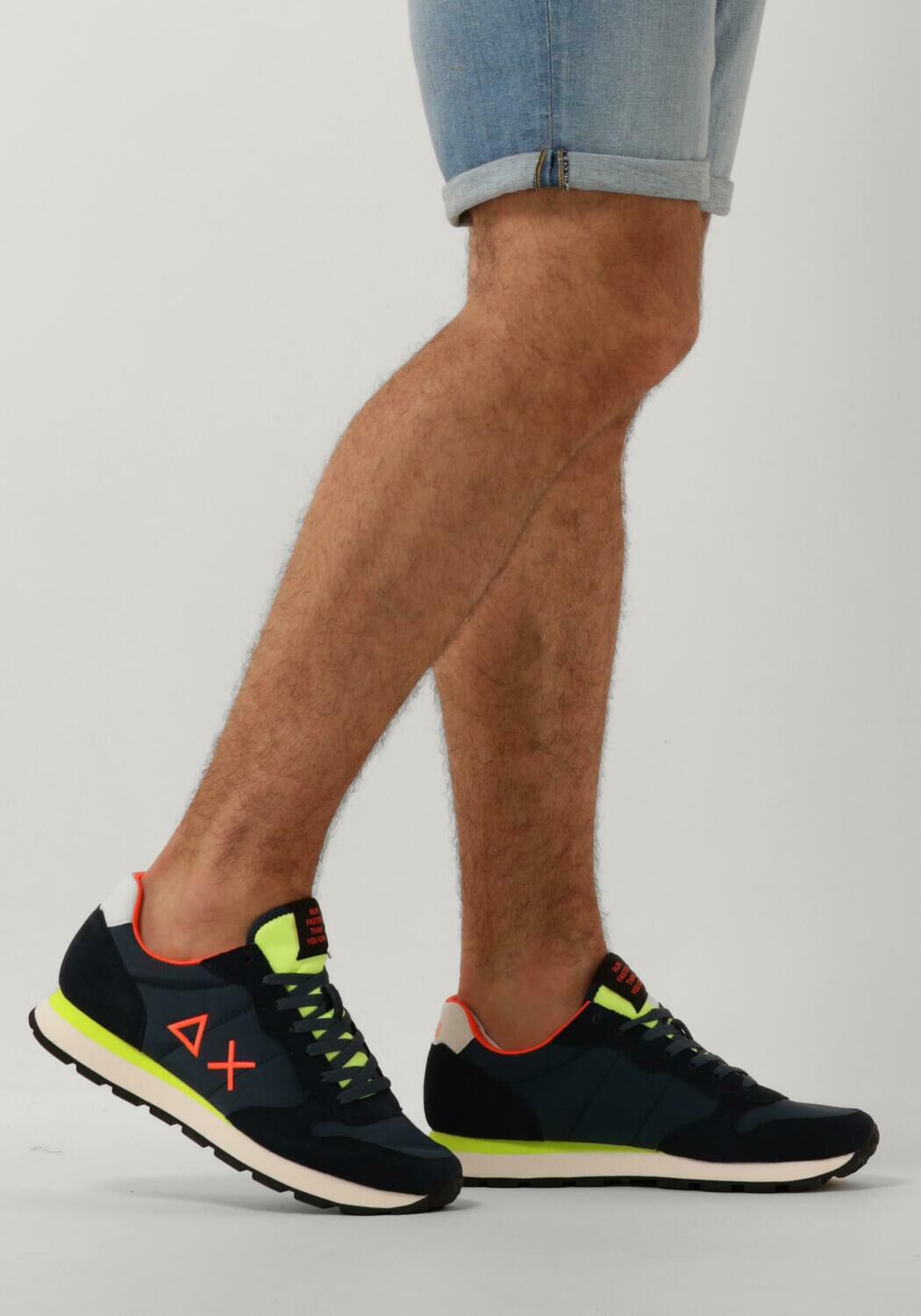 Blauwe SUN68 Sneakers TOM FLUO - large