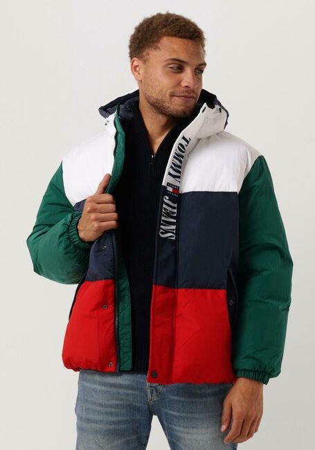 TOMMY JEANS Veste matelassé TJM ARCHIVE COLORBLOCK PUFFER en multicolore - large
