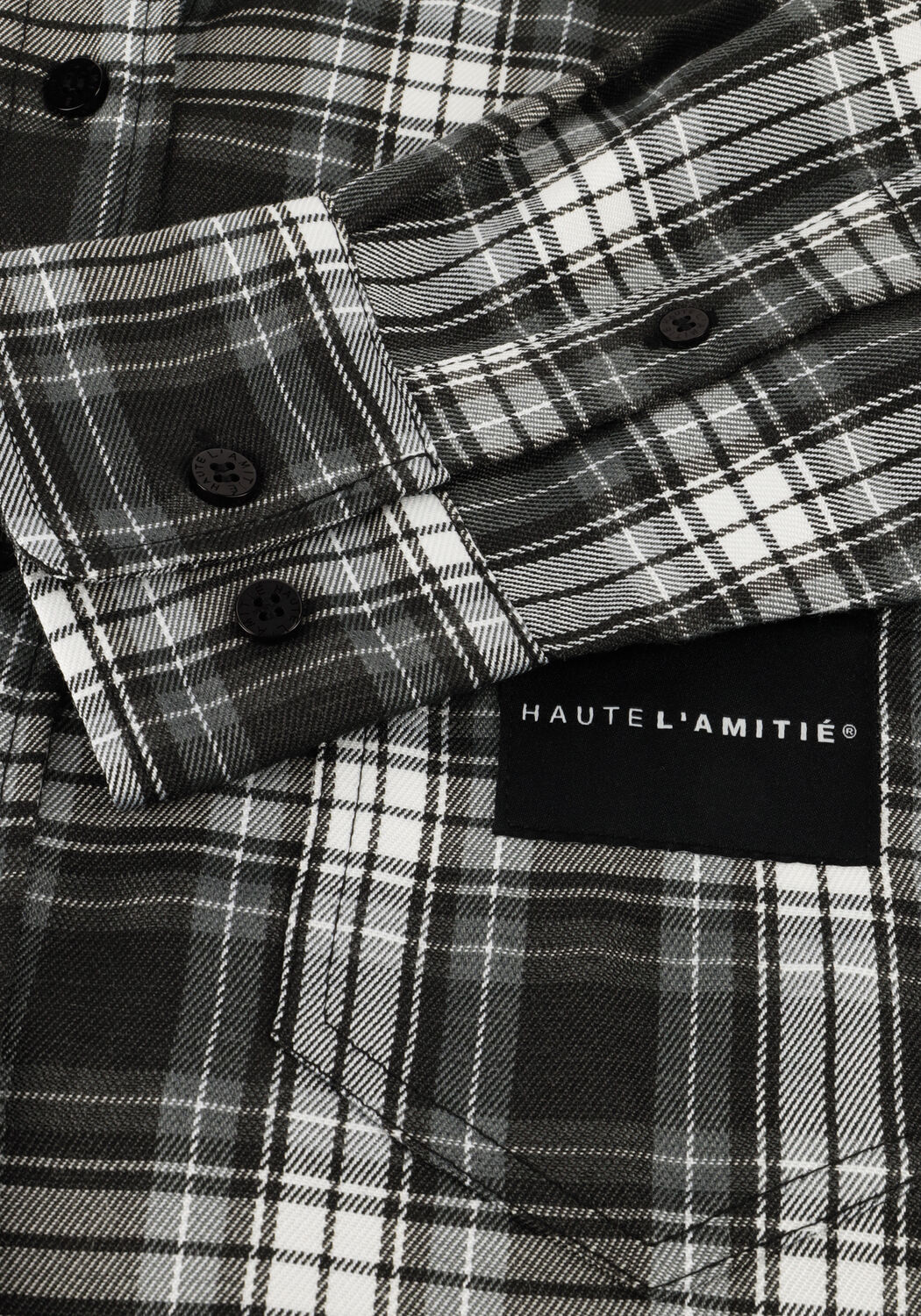 HAUTE L'AMITI&Eacute; HAUTE CHECK SHIRT Blouses en gris - large