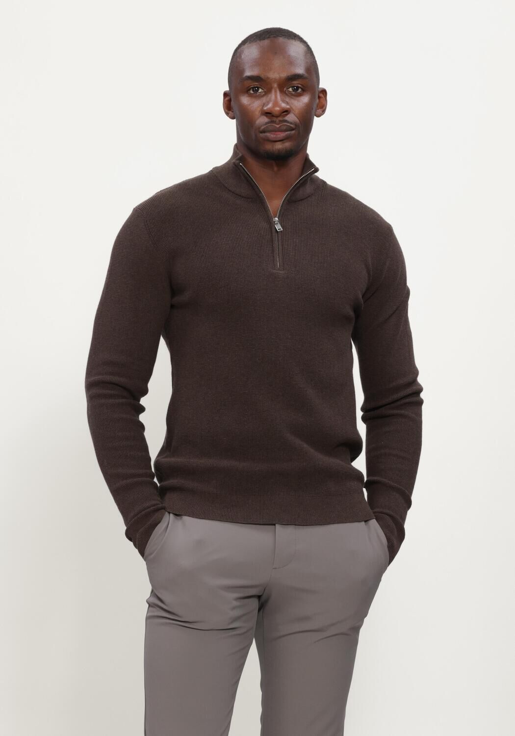 MATINIQUE Pull MALAGOON Z en marron - large