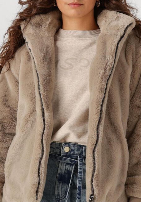 MOSCOW Manteau en fausse fourrure 08-08-EVELYN-3 en beige - large