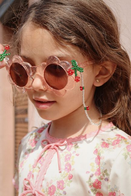 Lichtroze KONGES SLOJD Zonnebril SUNGLASSES JUNIOR FLOWER - large