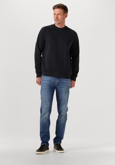 GENTI Pull BASIC LOGO SWEATER en noir - large