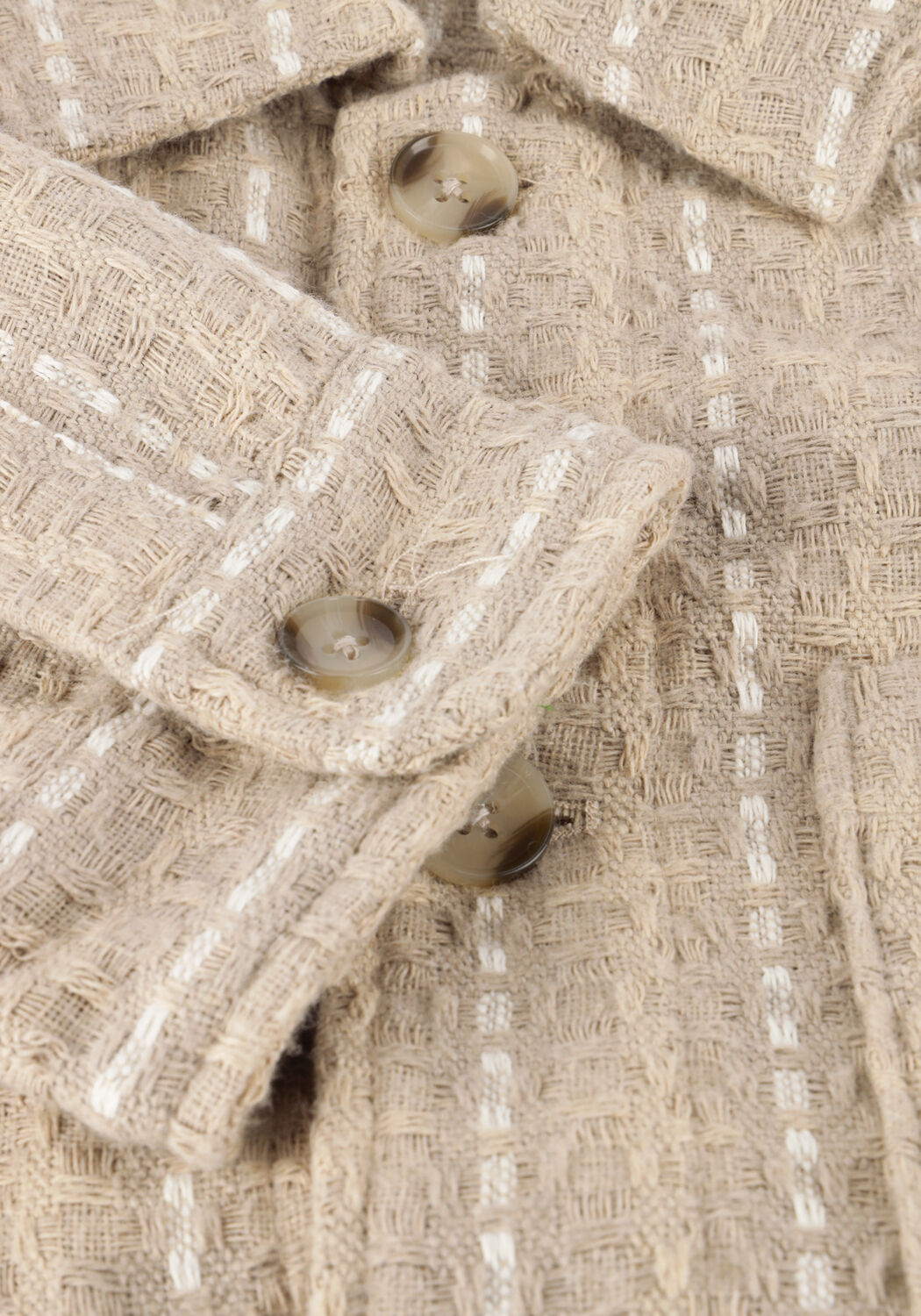 DSTREZZED LINO CHECK OVERSHIRT Surchemises en beige - large