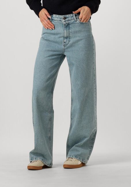 Lichtblauwe BY-BAR Wide jeans LINA NON STRETCH PANT - large