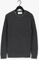 SELECTED HOMME Pull SLHIRVEN LS KNIT BUTTON CREW W en gris