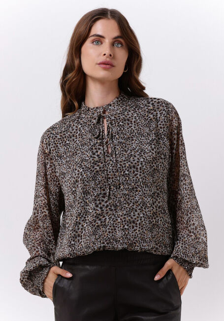 LIU JO TUNICA TS NAV CREPONNE Blouses en marron - large
